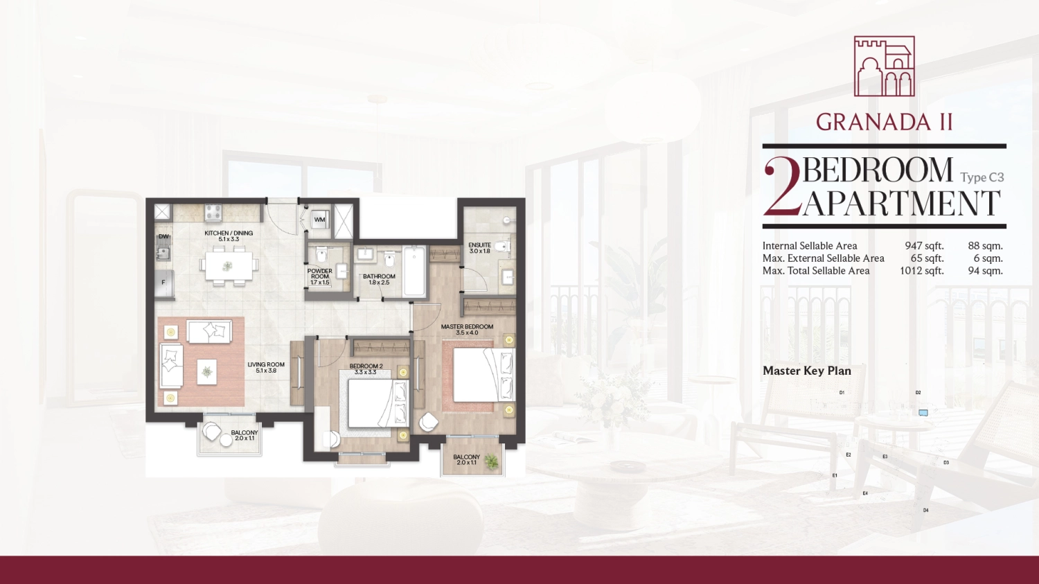 2 BR - Type C